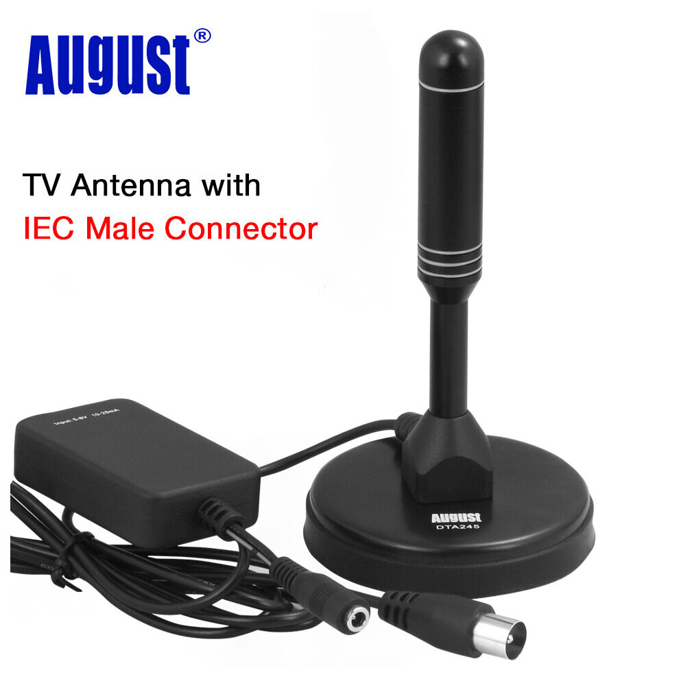 August DTA245 Amplified Digital HDTV Antenna Portable Indoor/Outdoor Antennas