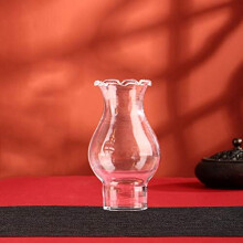 Retro Lantern Nostalgic Glass Collection Decoration Indoor Lighting Kerosene Lamp Transparent Glass Windshield (Size : Lampshade)