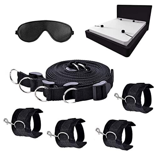 Adjustable Black Soft Exercise Kit for Couples 1