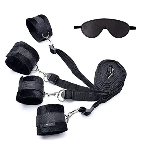 Adjustable Black Soft Exercise Kit for Couples 2