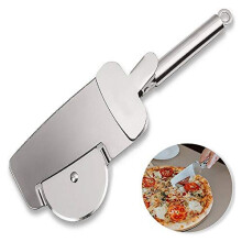 Sinogoods Pizza Cutter, 4 in 1 Multifunction Stainless Steel Pizza Wheel Slicer, Pizza Shovel Pizza Knife, Dishwasher Safe