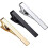 Men's Tie Clips, 3 Pack Classic Tie Clips Silver Gold Black 1