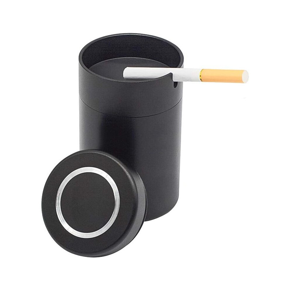 Outdoor Ashtray With Lid, Portable Detachable Windproof Aluminum Alloy Ashtray 9779937049734