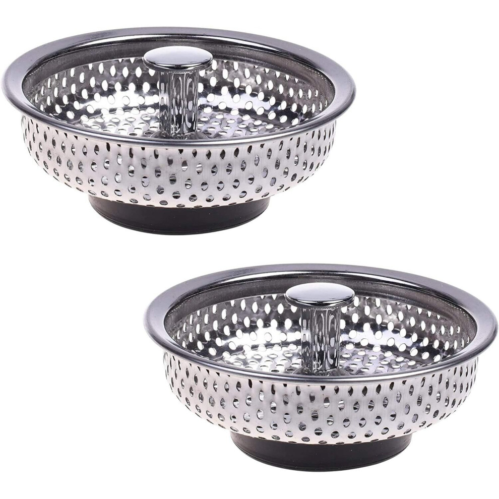 Pack Of 2 Kitchen Sink Drain Strainer Basket And Stopper 9779937050440