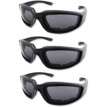 3 pairs of motorcycle riding glasses thickened goggles (anti-smoke lens)