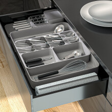 Expandable 12 Compartment Cutlery Tray Drawer Organiser