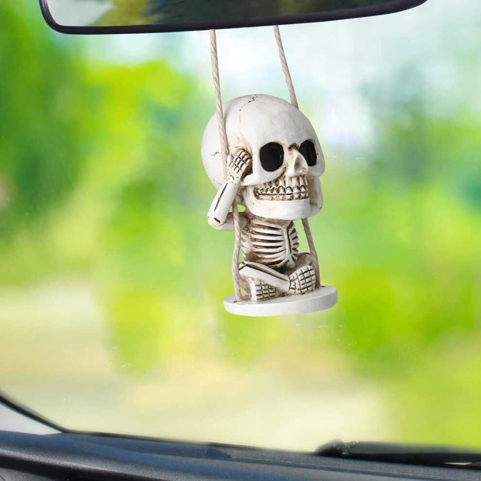 Cute Sugar Skull Decorative Car Mirror Accessories Hanging Ornament 9779937050280
