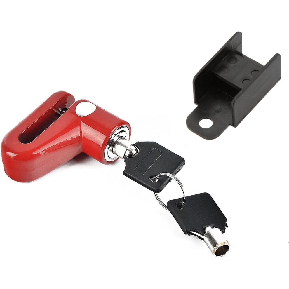 Safety Disc Lock Motorcycle Bicycle Anti-Theft Wheel Disc Brake Lock (Red) Red 9779937050143