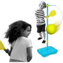 Swingball Early Fun All Surface,Blue and Yellow,Outdoor Activities, Traditional Pole in the Ground Swingball,Garden Games, Suitable for Boys and Girls
