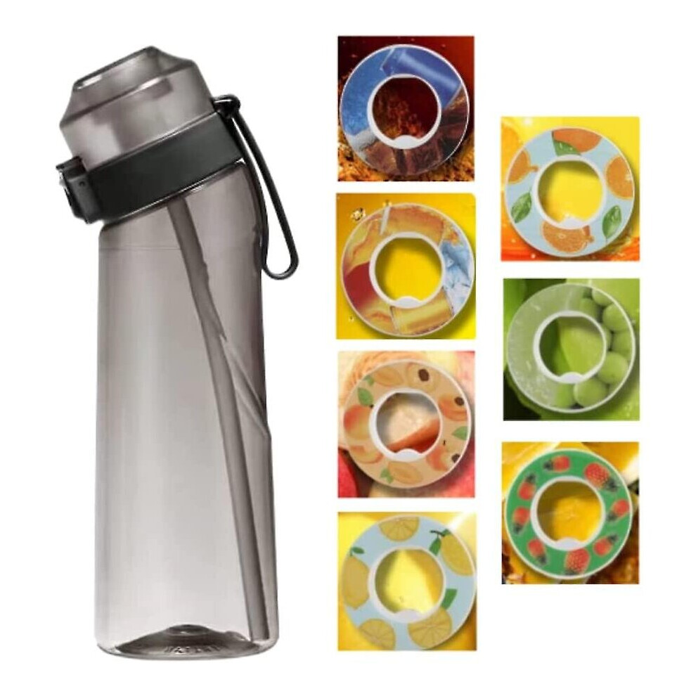 (Black 5 random flavors) Airup Bottle Pod with Water Bottle 650ml Scent Air Up