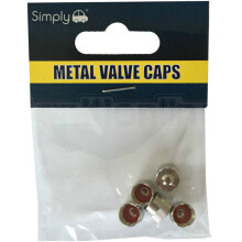 5 X Metal Schrader Car Van Motorbike Valve Dust Caps Classic Stainless Steel