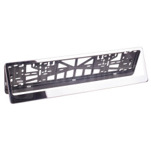 Streetwize Stainless Steel Frame Number Plate Holder Surround ABS Backing Plates