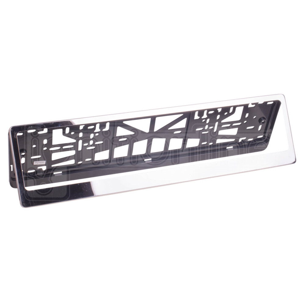 Streetwize Stainless Steel Frame Number Plate Holder Surround Abs Backing Plates 5026637649684