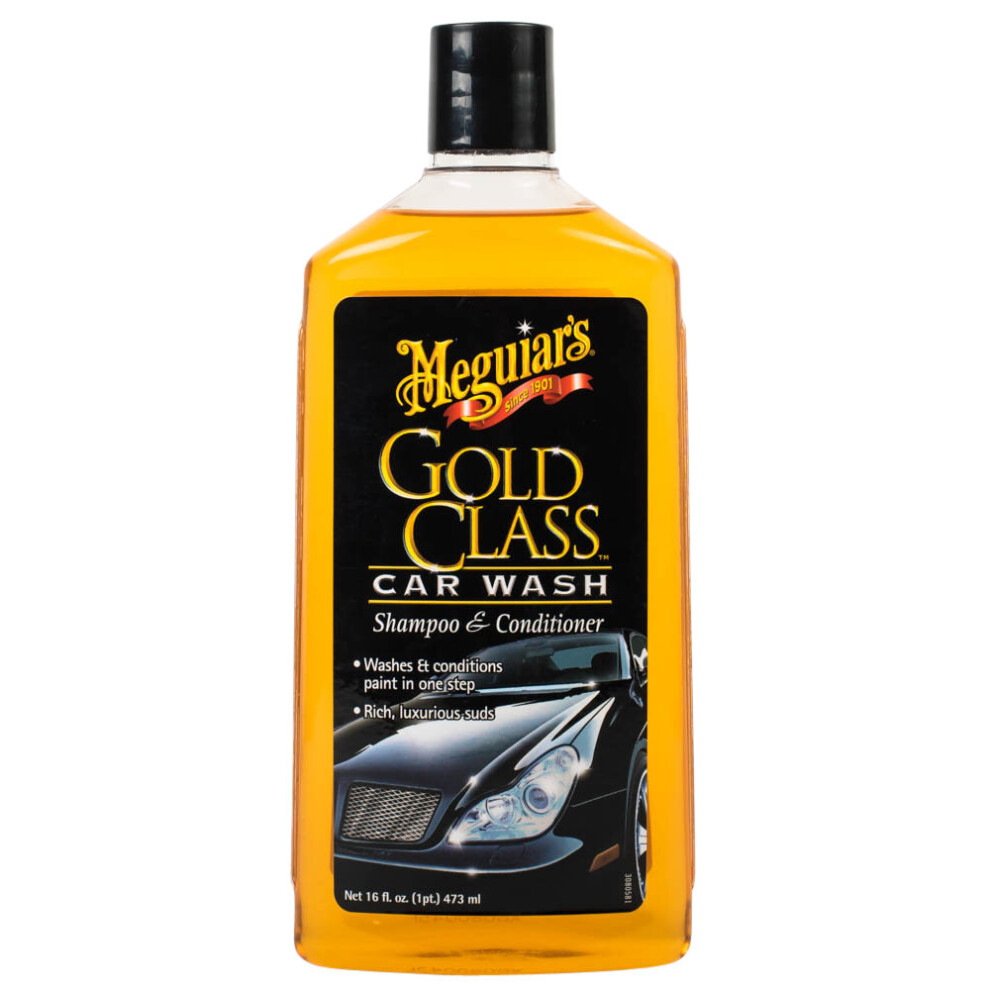 Meguiars Gold Class Car Wash Shampoo & Conditioner Rich, Luxurious Subs 473ml