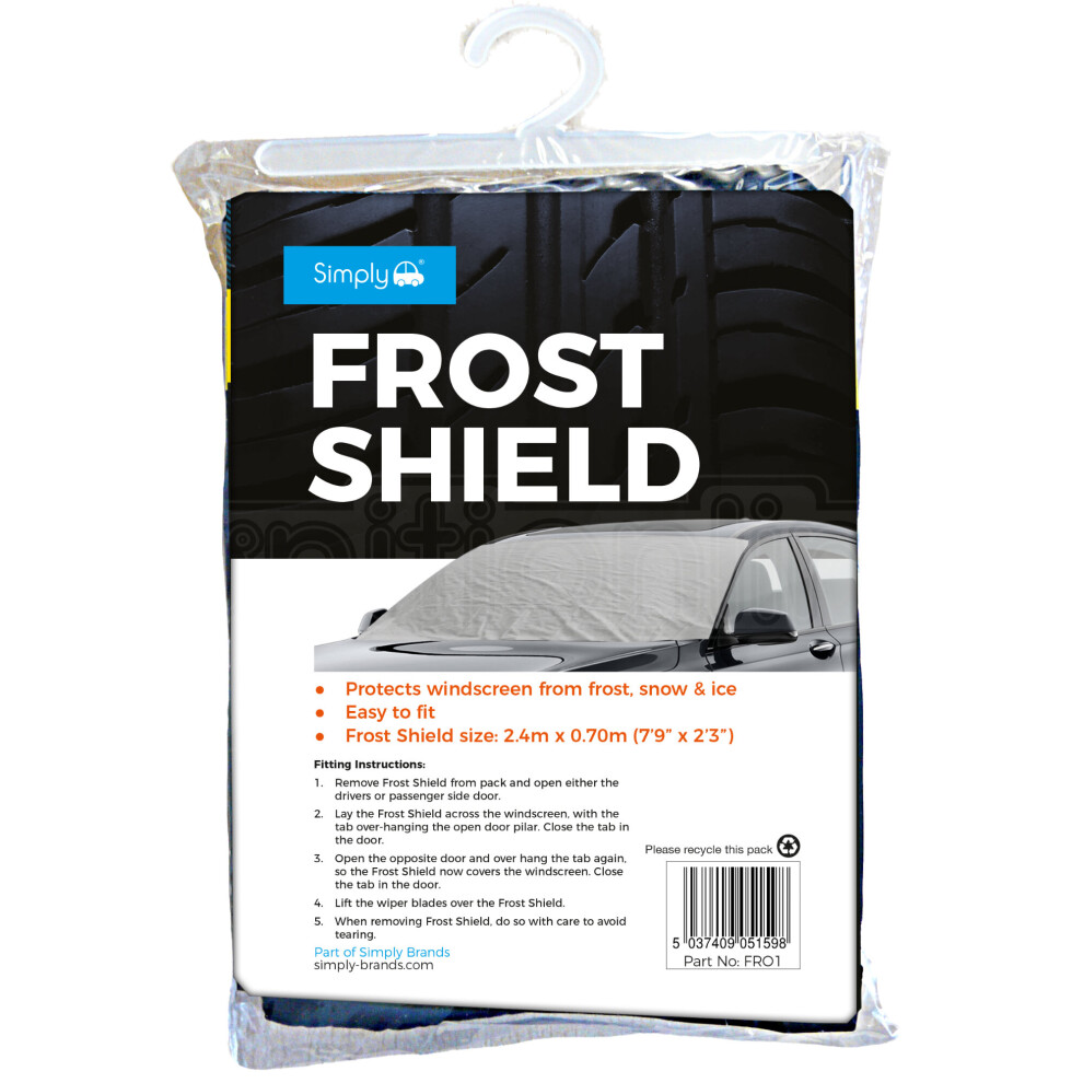 Simply Frost Shield Protect Windscreen Snow Ice Frozen Cover Car Van 5037409051598
