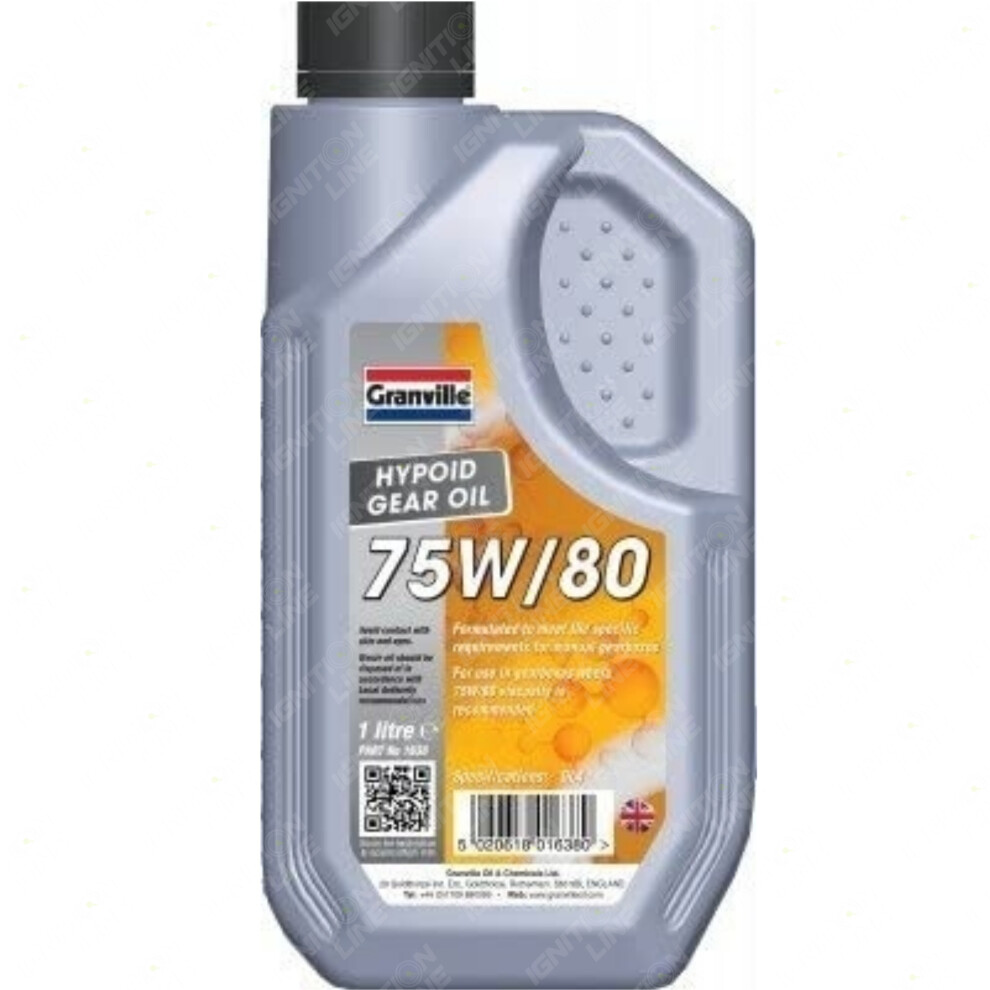 Granville 75W/80 Hypoid Gear Oil Manual Gearbox Transmission Mineral 1 Litre