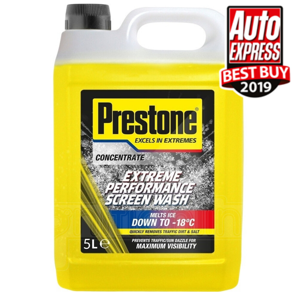 Prestone Extreme Performance Concentrated Screen Wash Removes Dirt 5 Litre