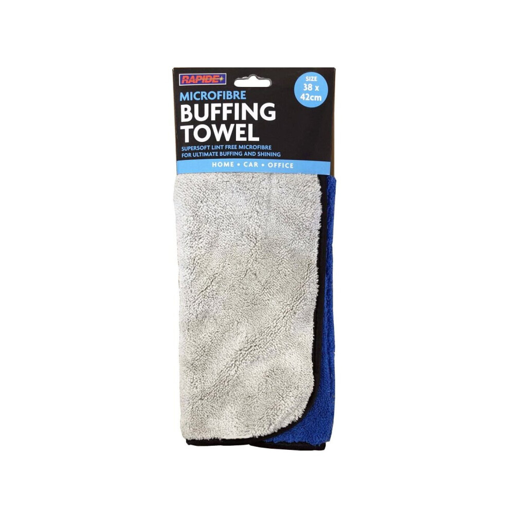 Rapide Microfibre Super Soft Buffing Cleaning Polishing Drying Towel 38cm x 42cm-image-OPC-PBVJR2R-NEW