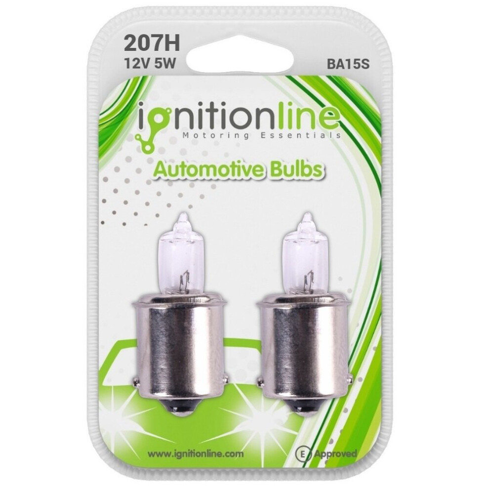 2X 207 Halogen 12V R5w Side Tail Number Plate Car Bayonet Bulbs Ba15s Light 736140653768