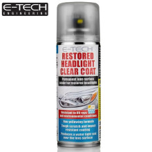 E-TECH Restored Headlight Headlamp Protect Clear Coat Lacquer Spray Sealer 200ml