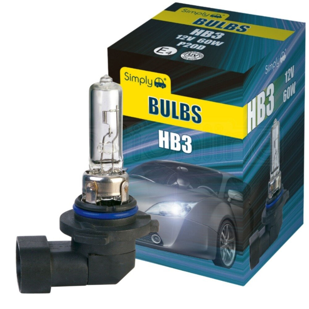 Hb3 12V 60W 9005 Halogen Headlamp Headlight Fog Lights Main Beam Car Bulb P20d 5037409085326