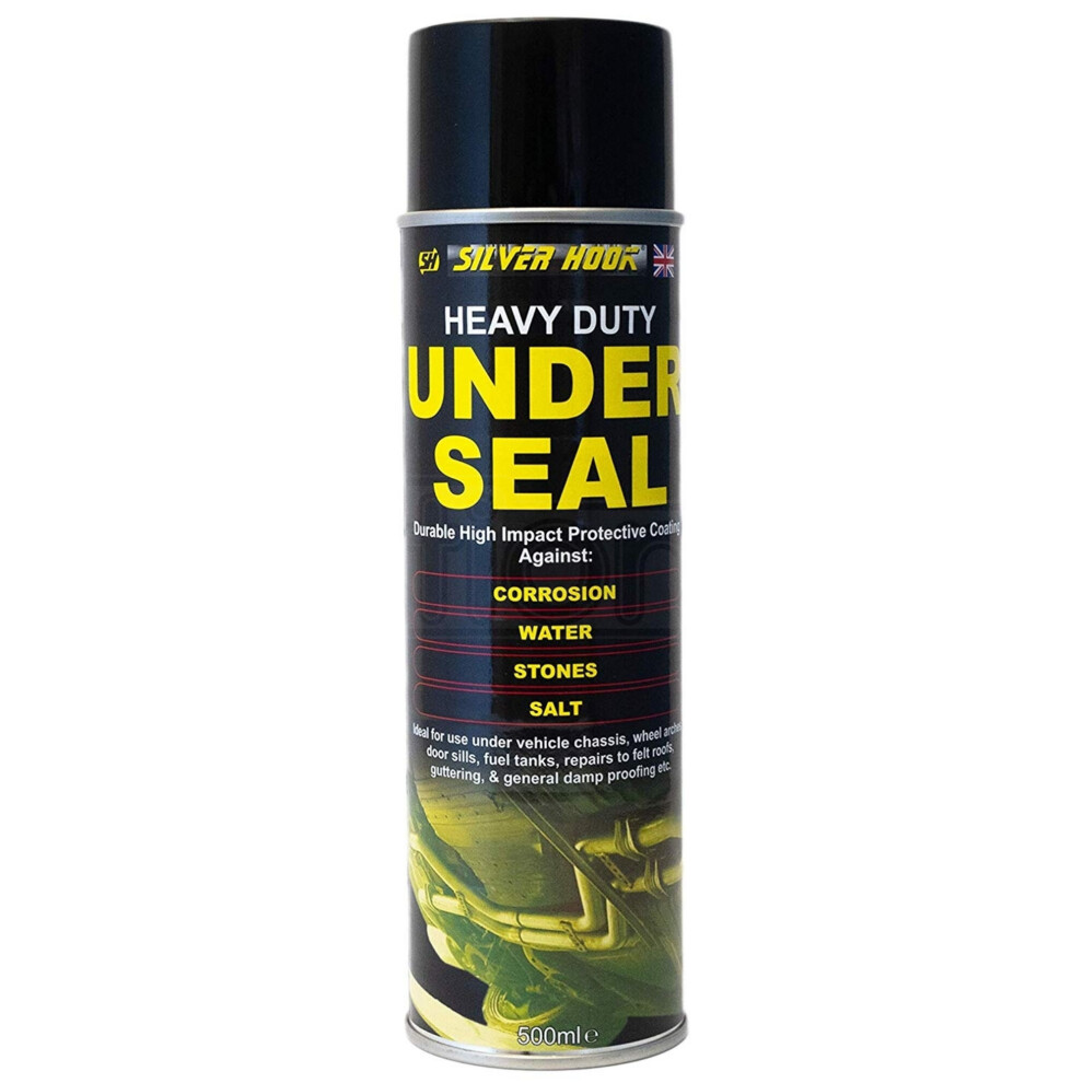 SilverHook Underseal SprayOn Aerosol Underguard Paint Body Protection Seal 500ml