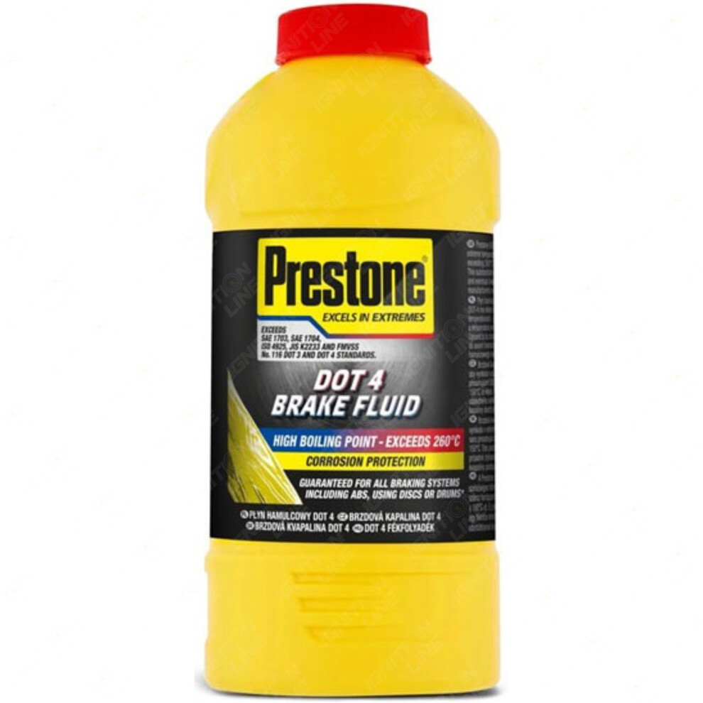 Prestone DOT 4 Brake Fluid Corrosion Protection Exceeds 260C 355ml