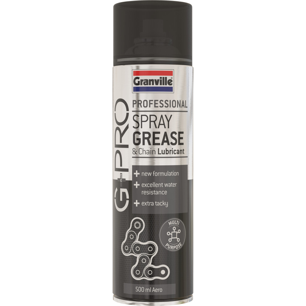 Granville G+Pro Professional Multi Purpose Spray Grease & Bike Chain Lubricant