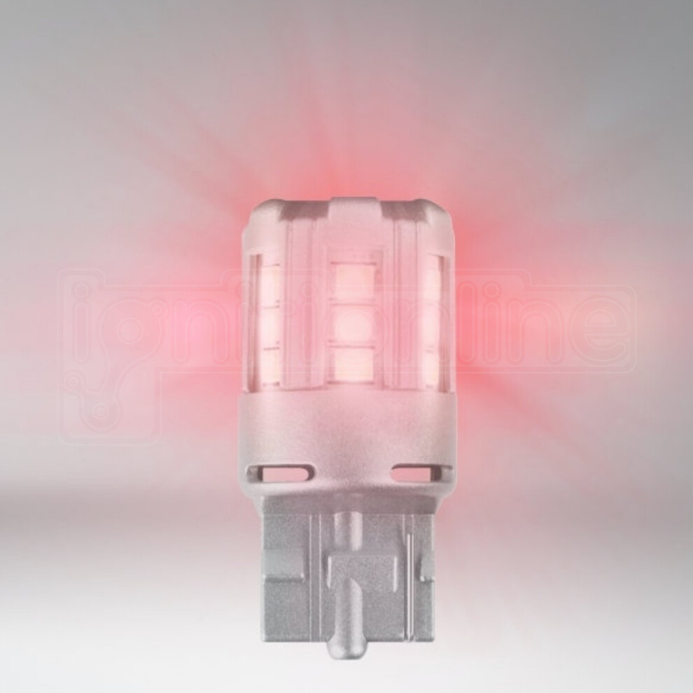 Osram Led Retrofit 582 W21v 3W Brake Wedge Bulbs W3x16d Car Red/Light