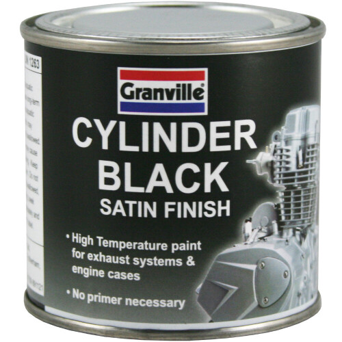 Granville GRANVILLE CYLINDER BLACK PAINT High Temperature Exhaust & Engine Cases 100ml
