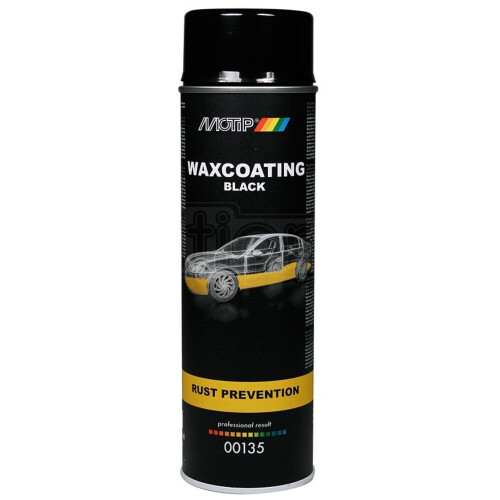 Motip Waxcoating Black Underbody Coating Car Rust Proofing Prevention 500ml 1