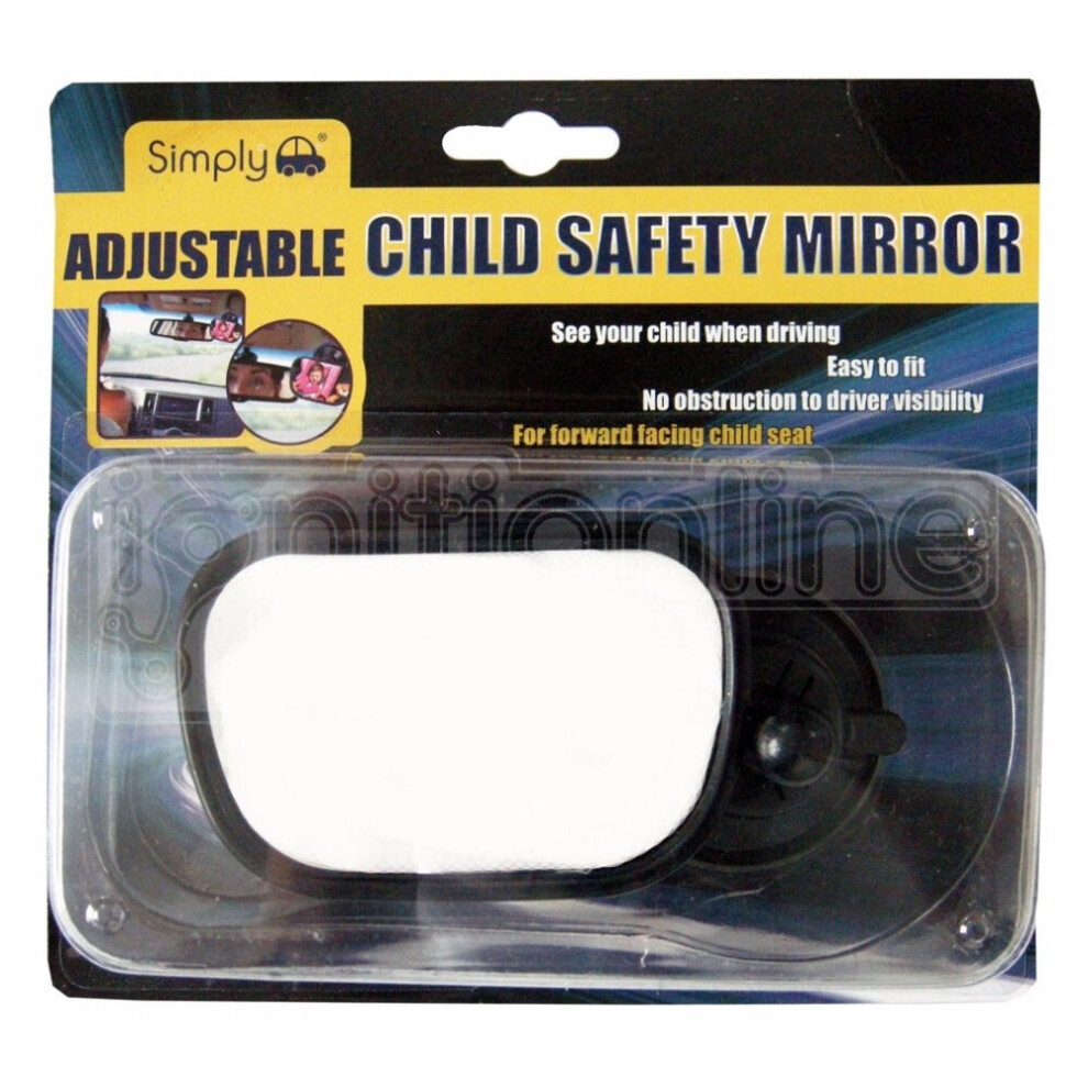 Adjustable Child Interior Safety Mirror Suction Rear View Baby Safety Simply