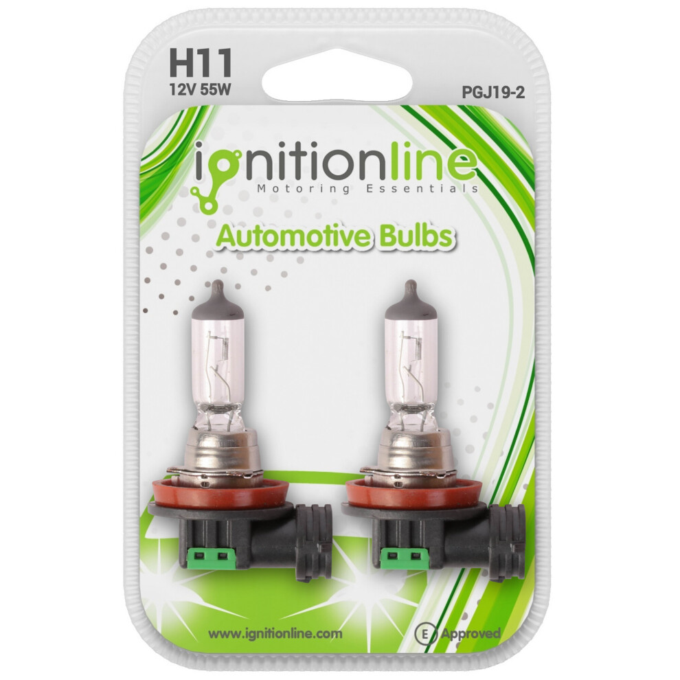 H11 711 12V 55W Halogen Headlamp Headlight Fog Dip Beam Car Bulbs PGJ19 2 Pack