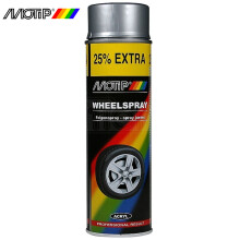 Motip Wheel Spray Silver Acrylic Spray Paint Alloy Wheels Professional 500ml