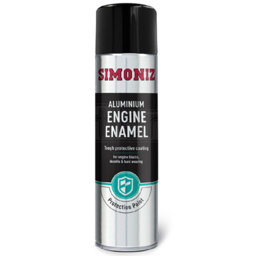 Simoniz Simoniz Enamel Matt Aluminium Engine Enamel Car Spray Paint Aerosol Can 500ml