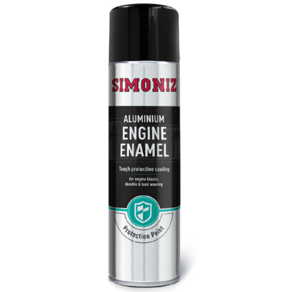 Simoniz Enamel Matt Aluminium Engine Enamel Car Spray Paint Aerosol Can 500ml