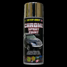 Chrome Effect Silver Spray Paint Mirror Finish Car Metal Wood Cardboard Plastic