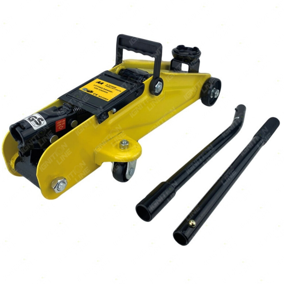 Aa 2 Tonne Ton Bottle Jack Heavy Duty Case Included Lifting Range 135-300Mm 5011927203981
