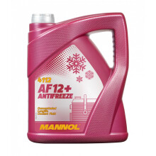 MANNOL Antifreeze AF12+ Longlife Red Summer - Winter Coolant Concentrate 5L