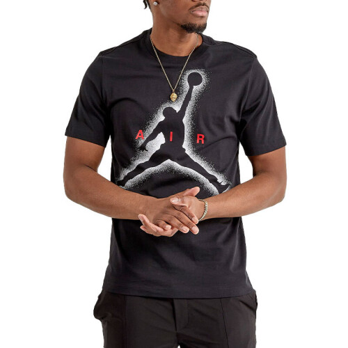 (Black, M) NIKE AIR JORDAN Mens T Shirts Athletic Casual Tee