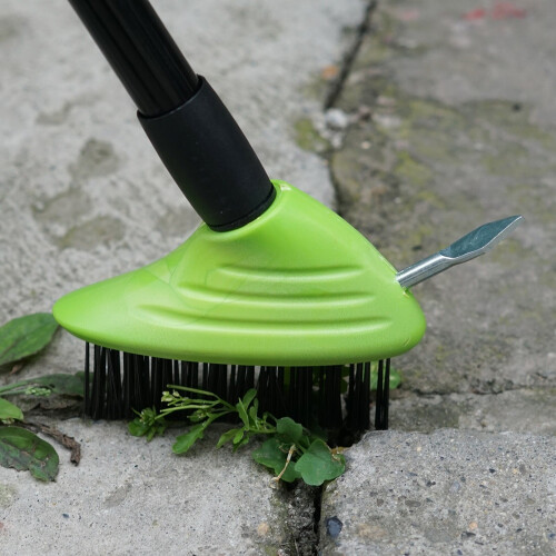 3in1 Extendable Weed Brush Garden Patio Cleaner Removal Scraping Tool 1