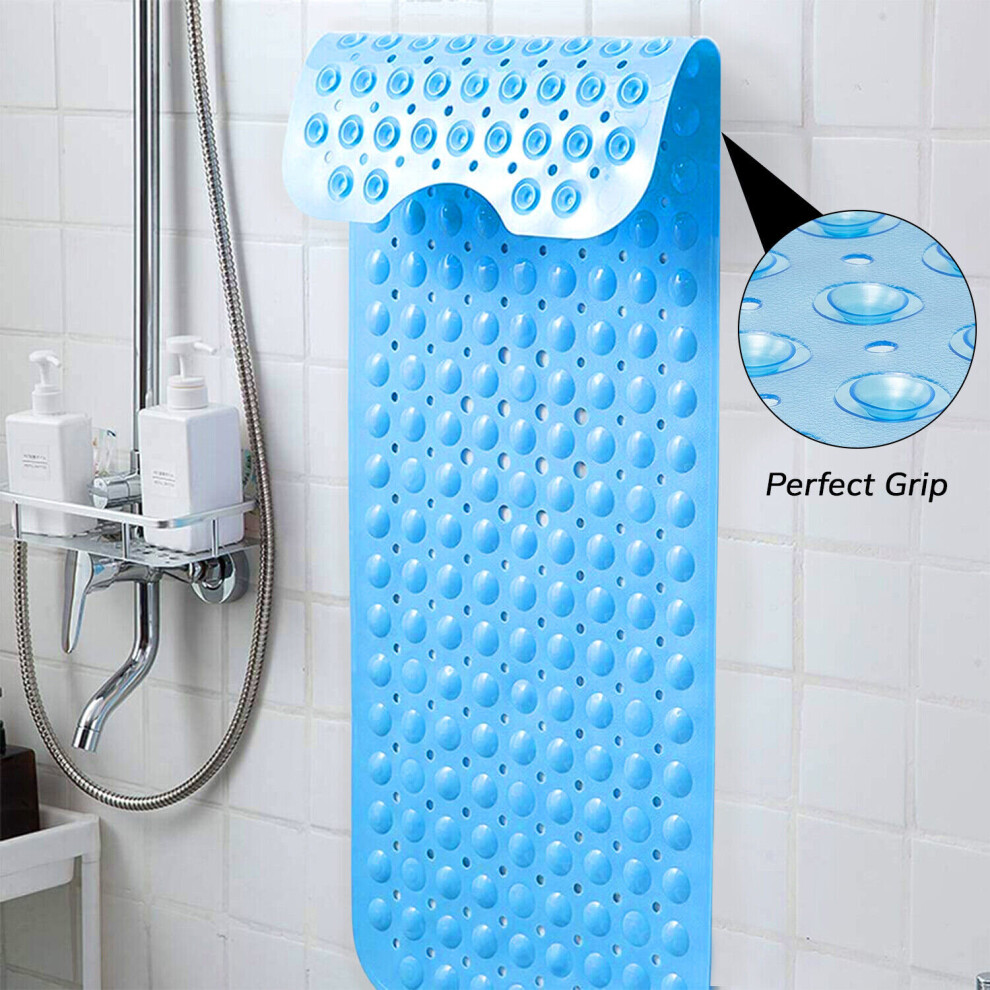 (Blue, 40 X 100 CM) Non Slip Shower Mat Anti Allergy Bath Mat Tub Mat-image-OPC-PBVJWYF-NEW