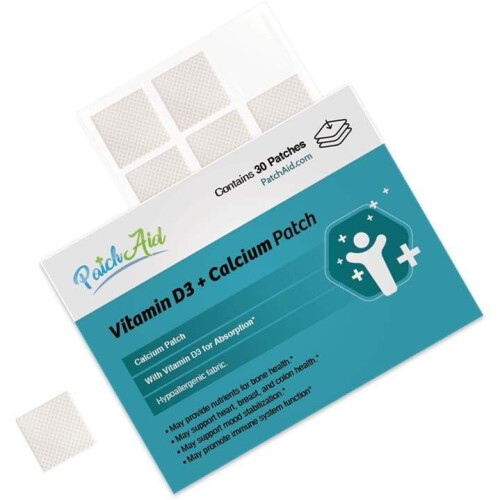 PatchAid, Vitamin D3 + Kalcium Patch , 30 Patchar 1