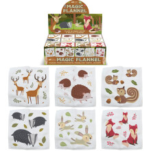 Woodland Animals Magic Flannel Towel Kids Wash Cloth Girls Boys