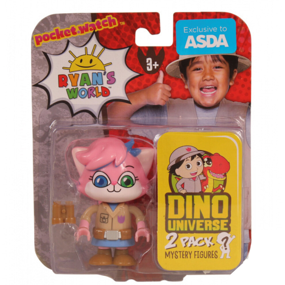 (Alpha Lexi) Ryans World Dino Universe 2 Pk with Mystery Figure