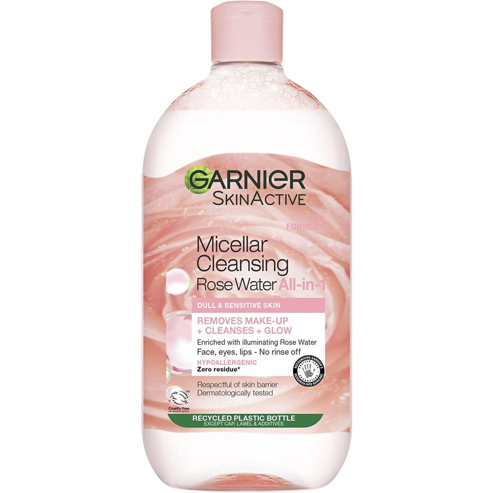 Garnier Micellar Rose Cleansing Water Dull Skin Makeup Remover 700ml