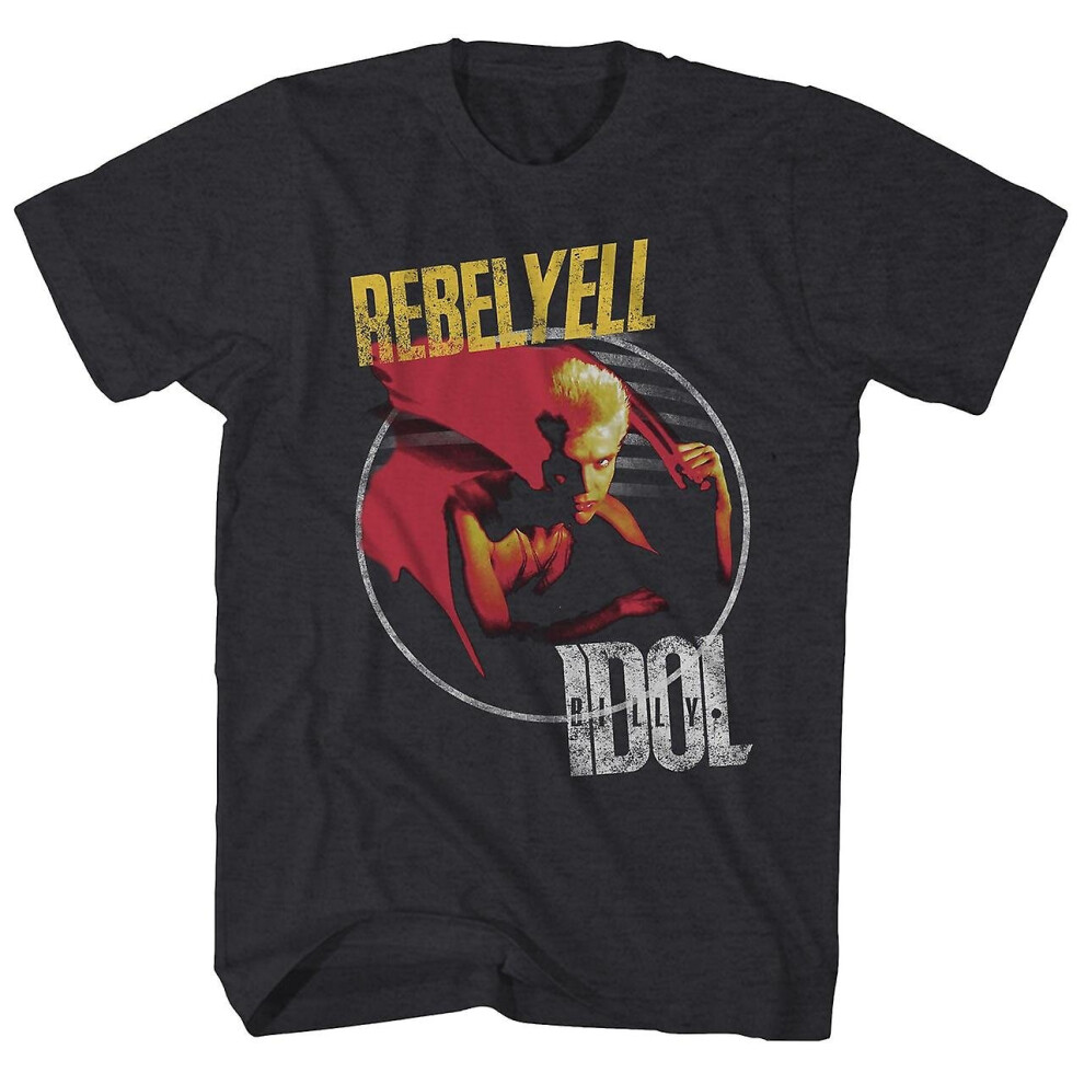 Sibeinuo (M) Billy Idol T Shirt Rebel Yell Album Art Billy Idol T-Shirt Black