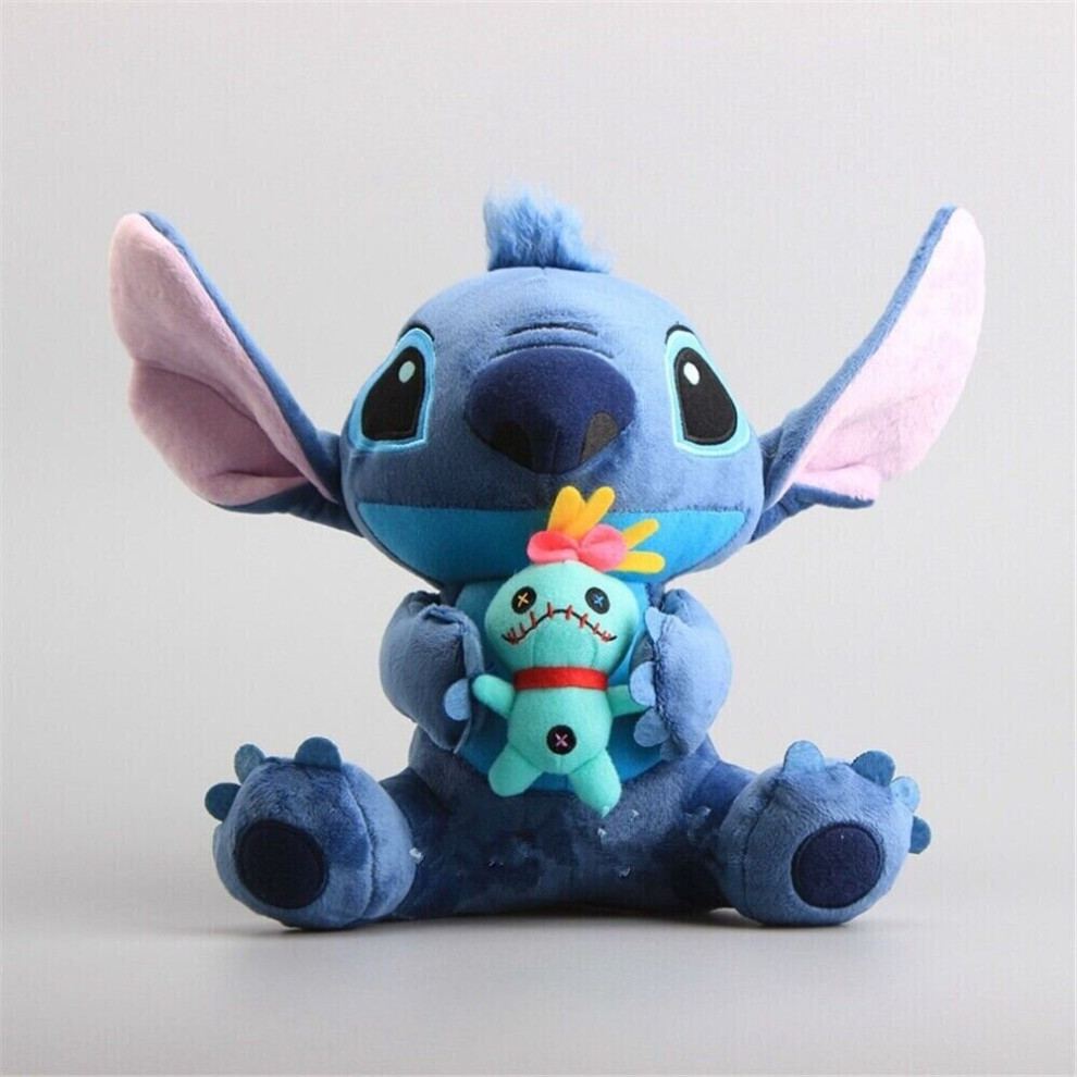 10" Lilo & Stitch Soft Toys Blue Stitch Plush Doll Stuffed Teddy Kids Gifts Cute