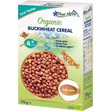 FLEUR ALPINE Organic Buckwheat Baby Cereal Yummy Baby Porridge Deliciously Smooth Breakfast Meals Nutritious Easy Make Gluten Free Cereal 4+ Months
