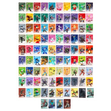(Mini Size 94PCS) Smash Brothers amiibo Cards Compatible With Nintendo Super Smash Bros Series Games